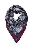 Leafy Satin Square Scarf BRSP3-02