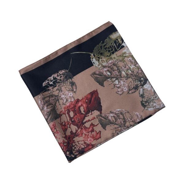 Leafy Satin Square Scarf BRSP3-04