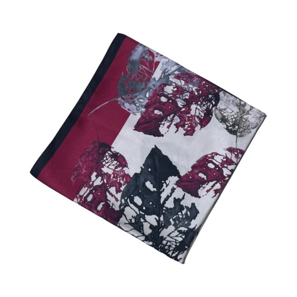 Leafy Satin Square Scarf BRSP3-02