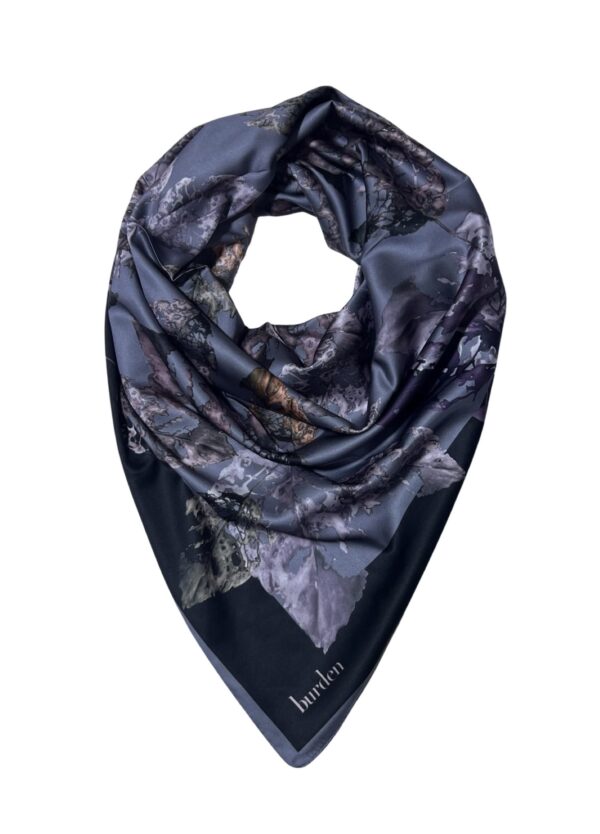 Leafy Satin Square Scarf BRSP3-07