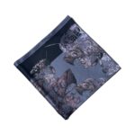 Leafy Satin Square Scarf BRSP3-07