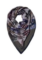 Leafy Satin Square Scarf BRSP3-01