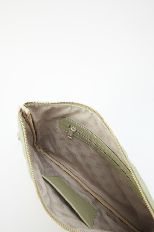 Pierre Cardin Olive Clutch Bag