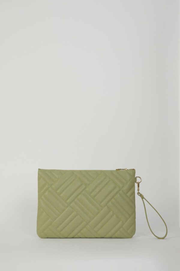 Pierre Cardin Olive Clutch Bag