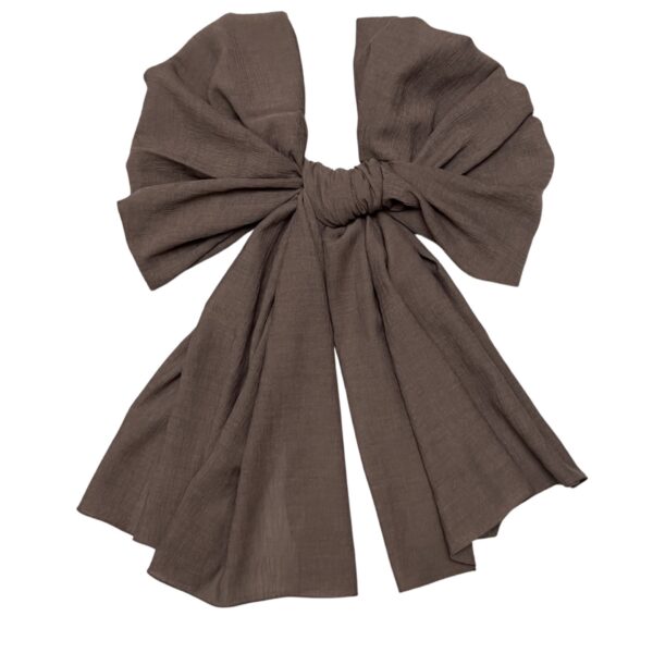Turkish Crinkled Cotton Coffee scarf