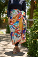 Bolder Elena Polca Dot Garden Satin Cover up BDS-08