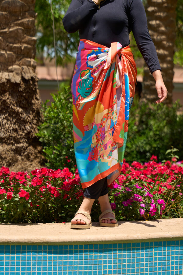 Bolder Elena Happy Eyes Satin Cover up BDS-08