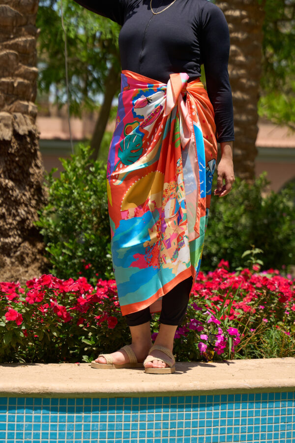 Bolder Elena Happy Eyes Satin Cover up BDS-08