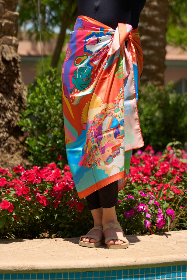 Bolder Elena Happy Eyes Satin Cover up BDS-08