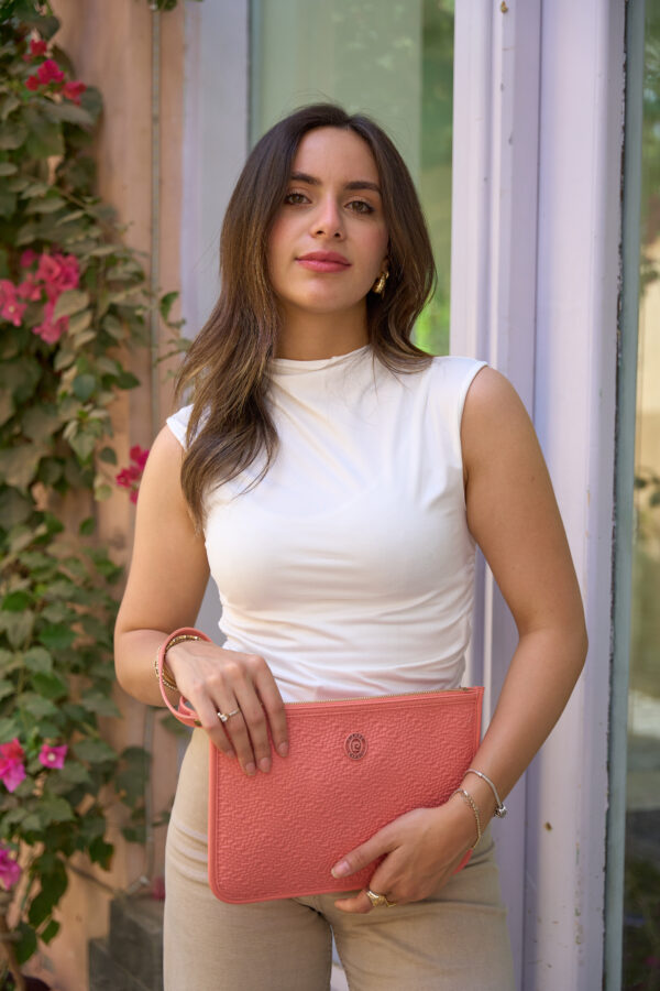 PC-1713 Pierre Cardin Coral Clutch Bag