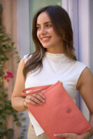 PC-1713 Pierre Cardin Coral Clutch Bag