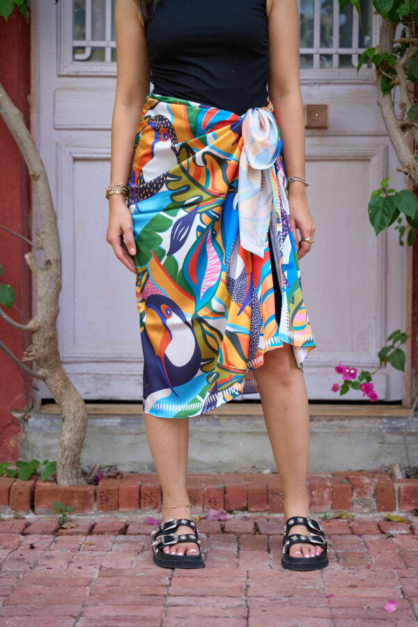 Bolder Elena Linda Tukan Satin Cover up BDS-02