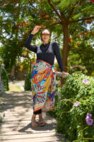Bolder Elena Polca Dot Garden Satin Cover up BDS-08