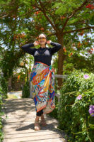 Bolder Elena Polca Dot Garden Satin Cover up BDS-08