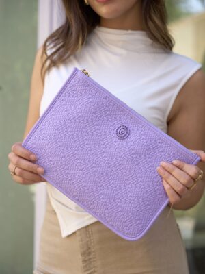 Pierre Cardin Clutch Bag-Lavender