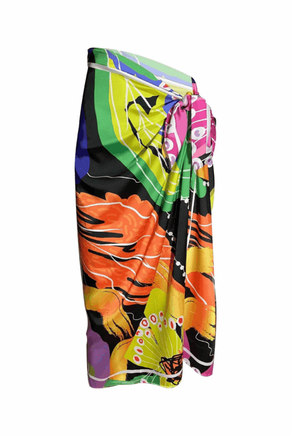 Bolder Elena Naomi Flower Satin Cover up BDS-07