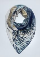 Classy Zebra Satin Square Scarf CZBSS-10
