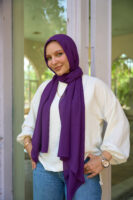 Natural Chiffon scarf-violet
