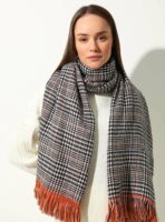 Double sided soft wool shawl-Havan
