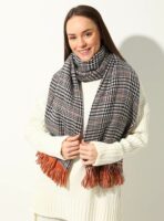 Double sided soft wool shawl-Havan