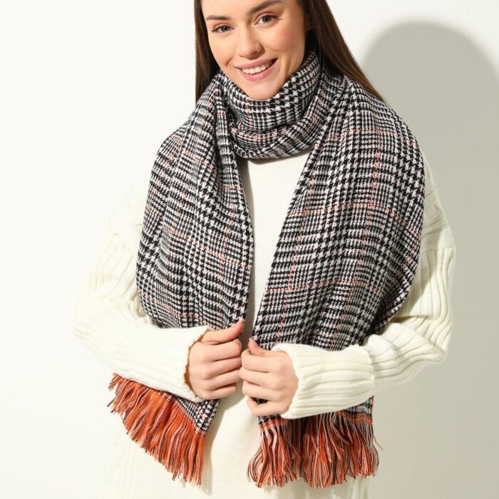 Double sided soft wool shawl-Havan