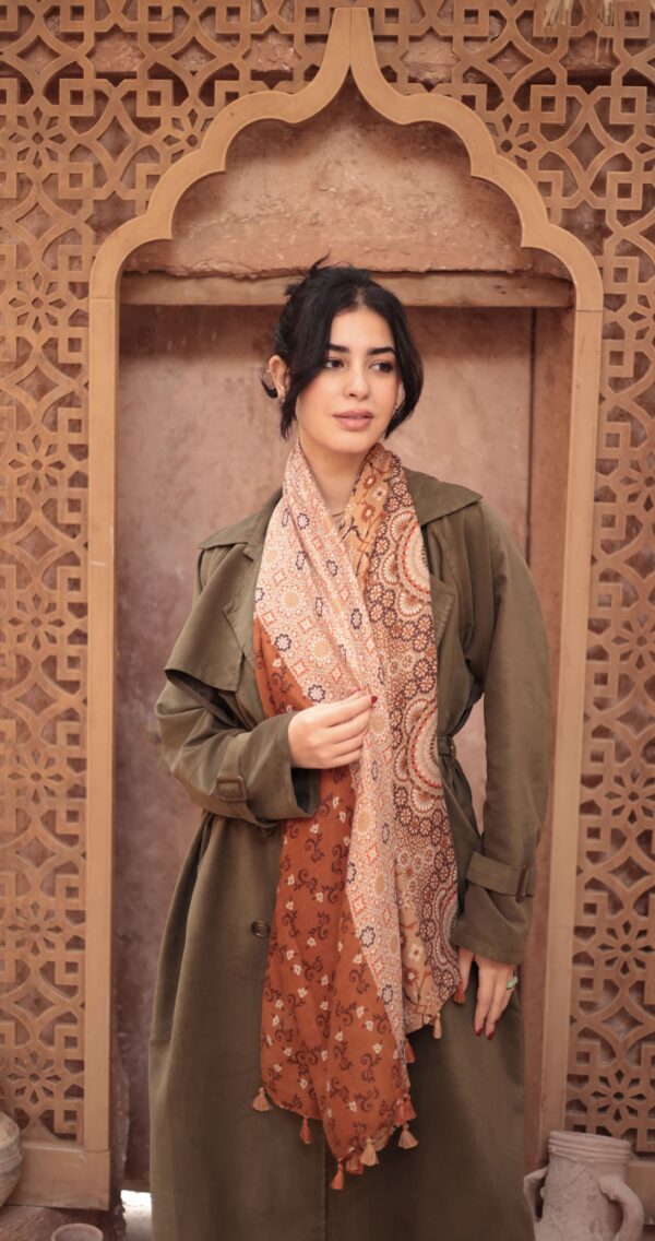 Luxurious Soft Turkish Cashmere Arabesque Shawl