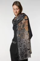 Luxurious Soft Turkish Cashmere Wooden Shawl