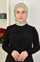 Janjan Square Silk Scarf-Pistachio