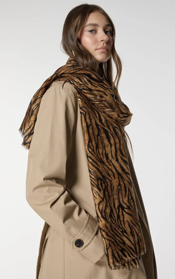 Luxurious Soft Turkish Cashmere Zebra Shawl