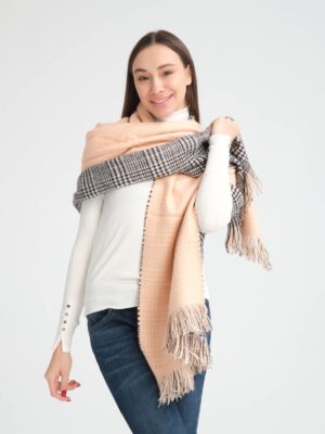 Soft Wool Double Sided Shawl-Simon