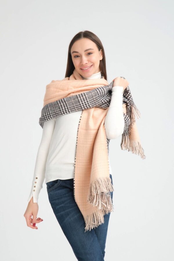 Soft Wool Double Sided Shawl-Simon