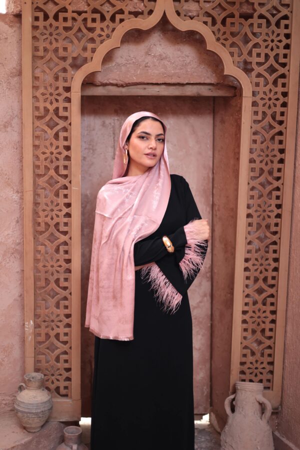 Shimmery Turkish Pashmina Shawl-Rose