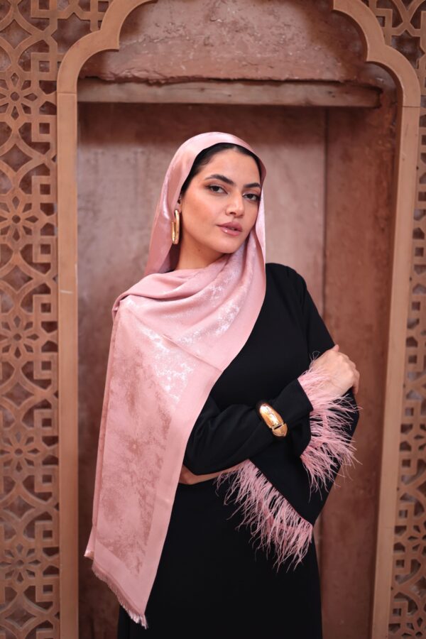 Shimmery Turkish Pashmina Shawl-Rose