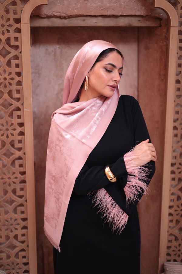 Shimmery Turkish Pashmina Shawl-Rose