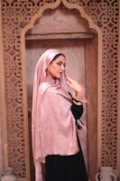 Shimmery Turkish Pashmina Shawl-Rose