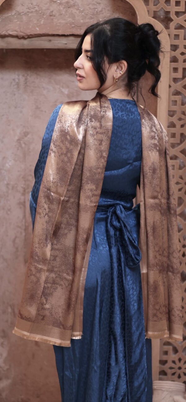 Shimmery Turkish Pashmina Shawl-Coffee