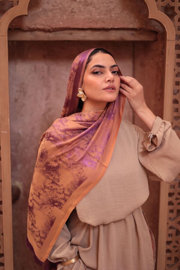 Shimmery Turkish Pashmina Shawl-Plum