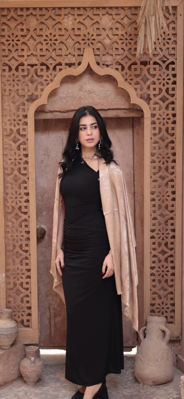 Shimmery Turkish Pashmina Shawl-Champagne