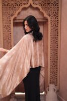 Shimmery Turkish Pashmina Shawl-Champagne
