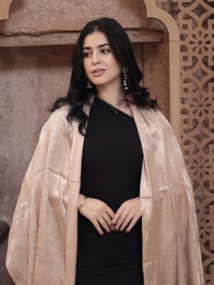 Shimmery Turkish Pashmina Shawl-Champagne