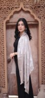 Shimmery Turkish Pashmina Shawl-Silver
