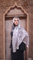 Shimmery Turkish Pashmina Shawl-Gray