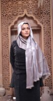 Shimmery Turkish Pashmina Shawl-Gray