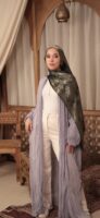 Shimmery Turkish Pashmina Shawl-Army