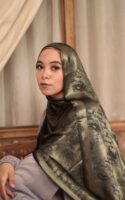 Shimmery Turkish Pashmina Shawl-Army