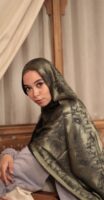 Shimmery Turkish Pashmina Shawl-Army