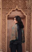 Shimmery Turkish Pashmina Shawl-Peacock