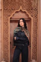 Shimmery Turkish Pashmina Shawl-Peacock