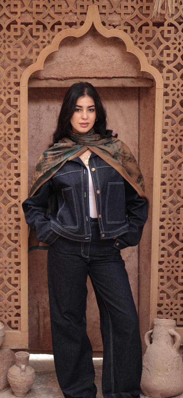 Shimmery Turkish Pashmina Shawl-Peacock