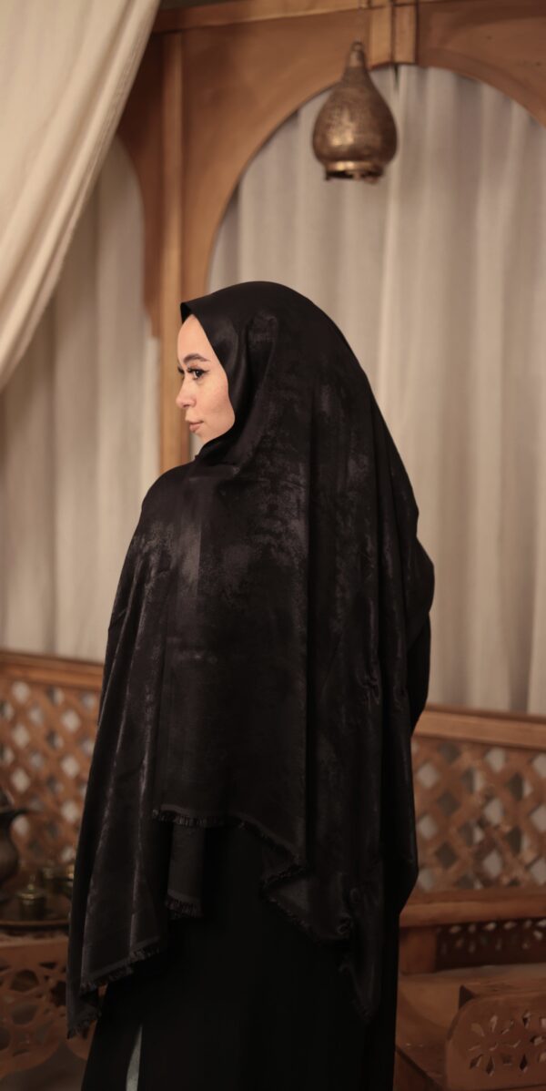 Shimmery Turkish Pashmina Shawl-Black